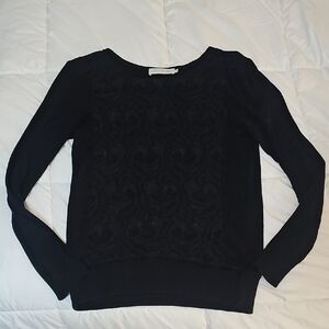 Anne Fontaine Black Crew Neck Sweater